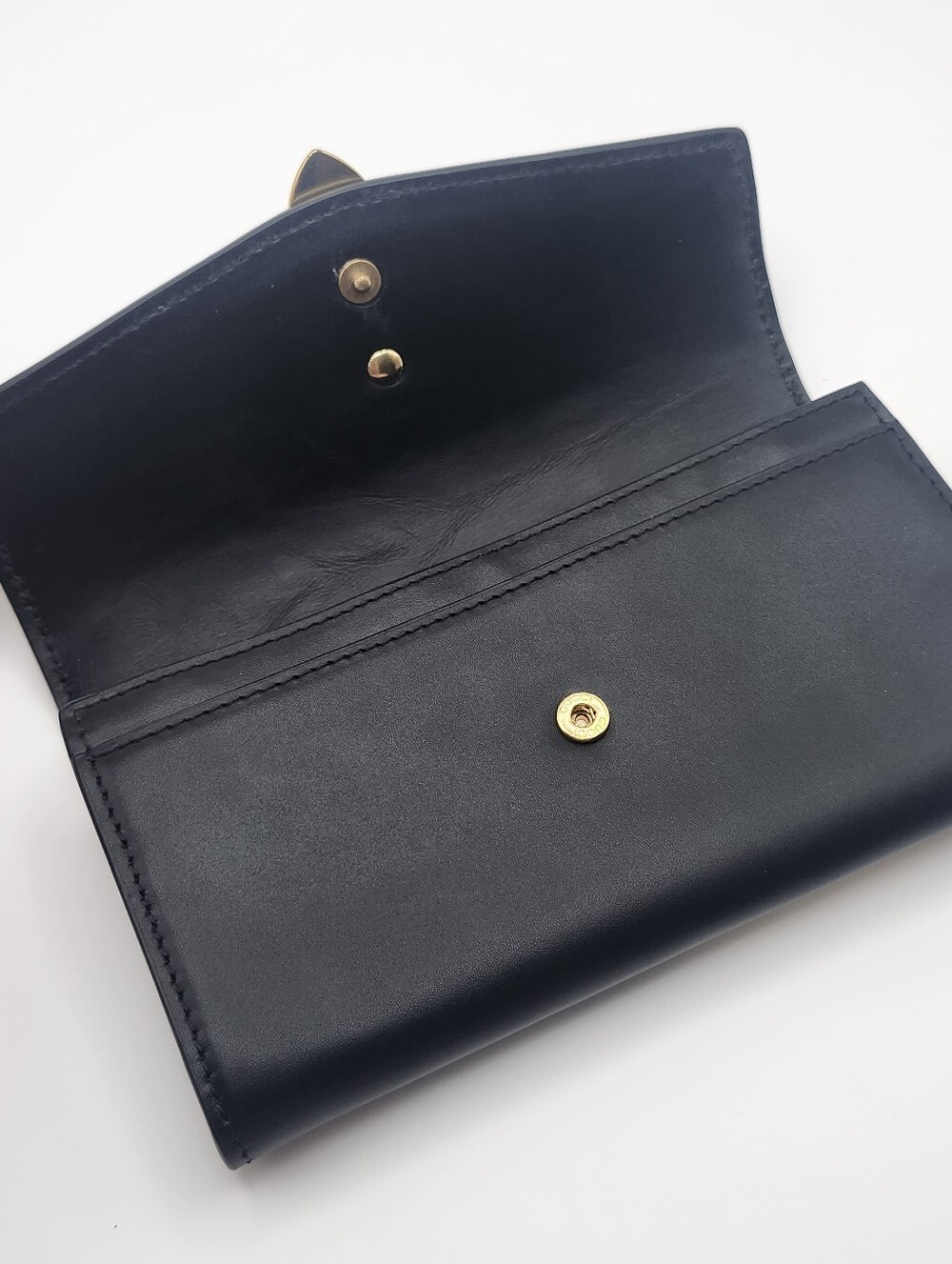 Authentic Gucci Black Sylvie Continental Wallet On Chain W Gucci Dustbag - Picture 7 of 12